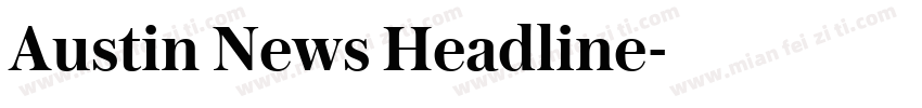 Austin News Headline字体转换